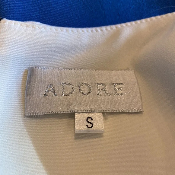 Z Adore Small Striped Shift Midi Dress Sleeveless Back Zipper Colorblock - Picture 8 of 9